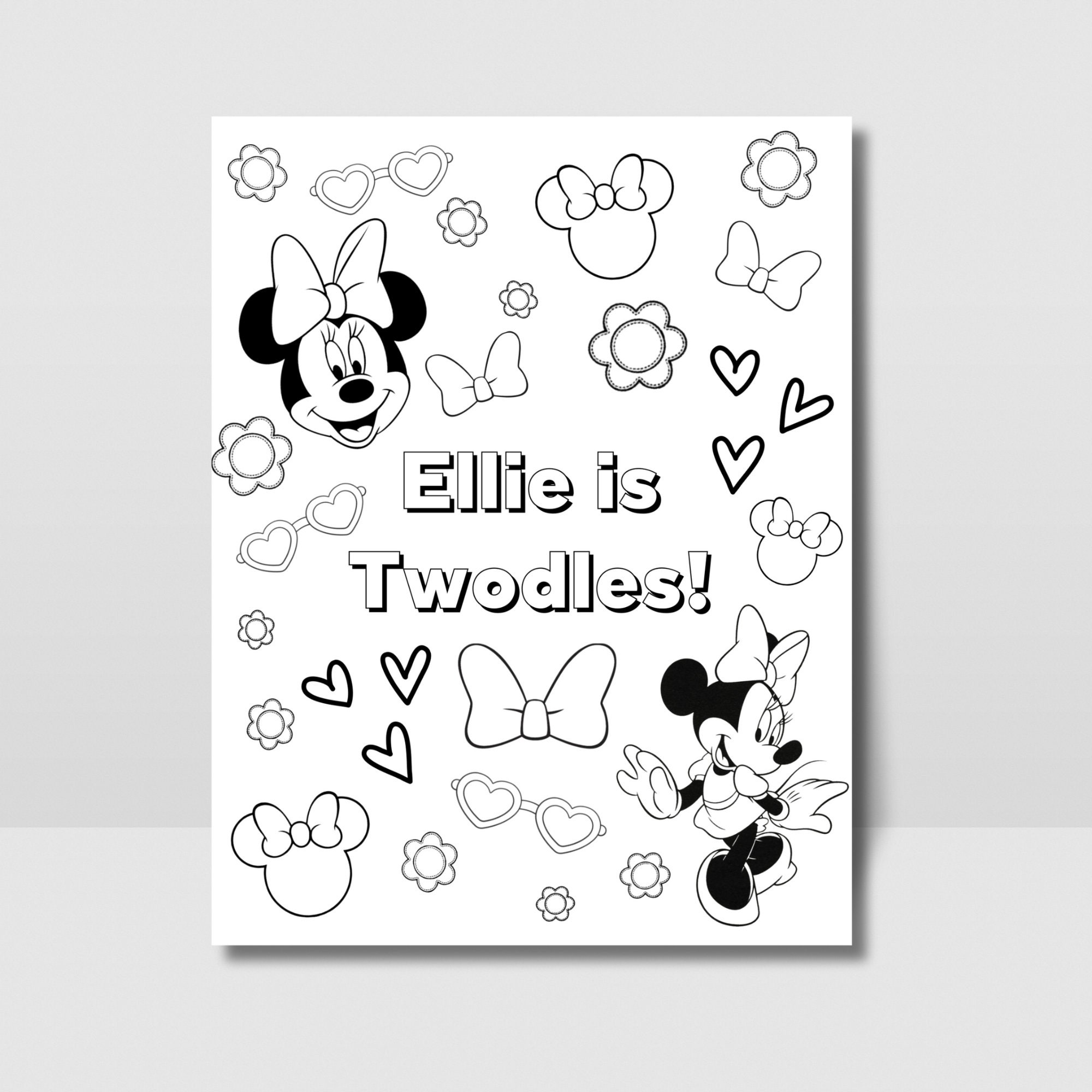 Minnie Coloring Page Twodles Coloring Page Coloring Page Twodles