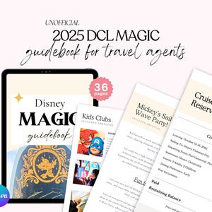 Magic Cruise Guidebook, DCL Guidebook, WDW Travel Agent Guidebook, Cruise Guidebook, Travel Agent Cruise Template, Travel Agent Cruise