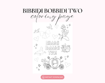 Princess 2nd Birthday Coloring Page (Digital Download)