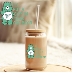 UV DTF Sticker | Ready to Apply Decal | Waterproof Permanent Sticker for Tumblers, Cups, Laptops, and More|  Cap in your A Bear UVDTF100250