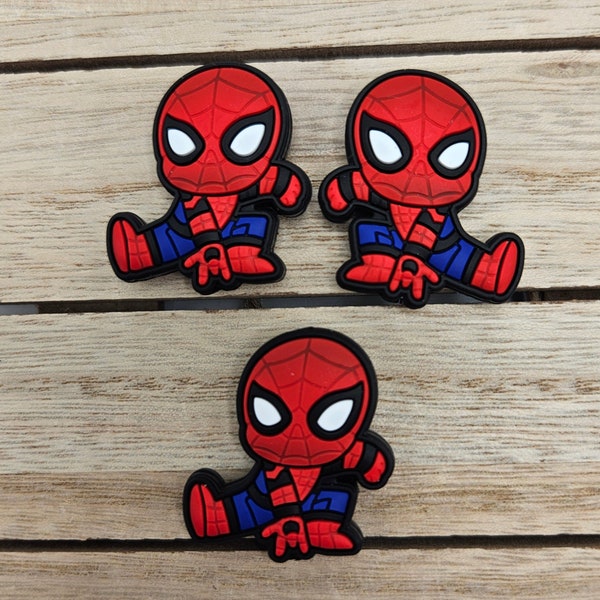 Focal Beads: Red Spider Guy, Silicone Bead for Wristlets, Keychains, Lanyards, Jewellery Making