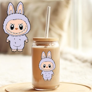 Tumbler Cup Decal 4&quot; UV DTF Crystal Sticker: Labubu UVDTF100521