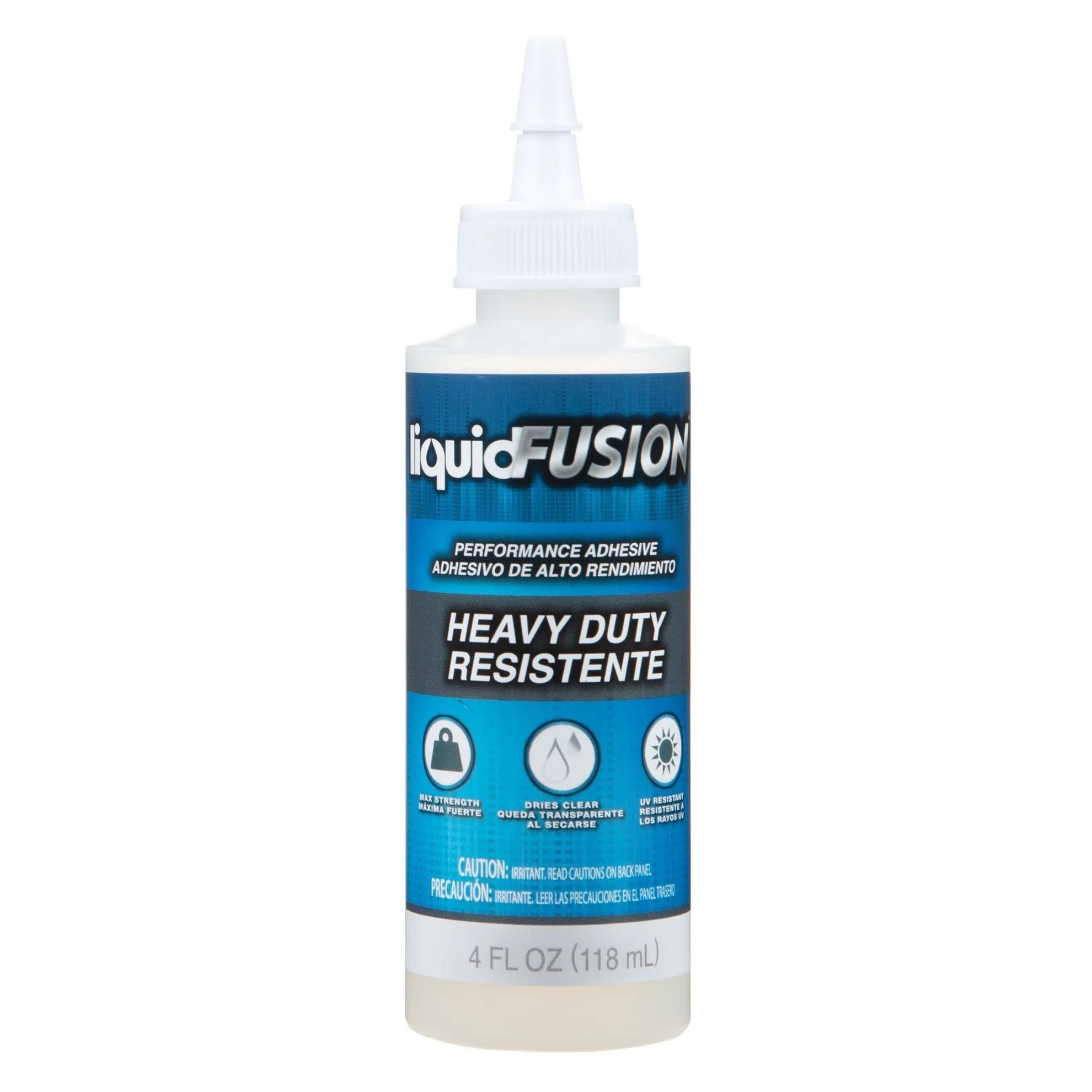 LIQUID FUSION 2 oz Clear Urethane Adhesive Bottle Permanent Heavy Duty  Dries Clear Indoor Outdoor Use