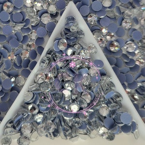 Hotfix Rhinestones for Apparel: Crystal glass rhinestones with adhesive, High quality glass rhinestones, rhinestones for clothing