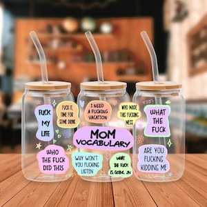 UV DTF, Ready to Use Sticker, Mom Vocabulary UVDTF100054