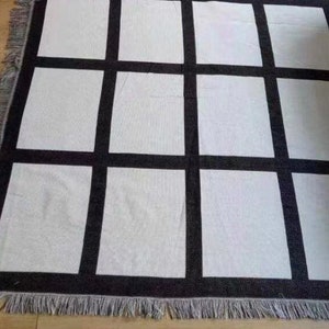 Sublimation 20 Panel Throw Blanket