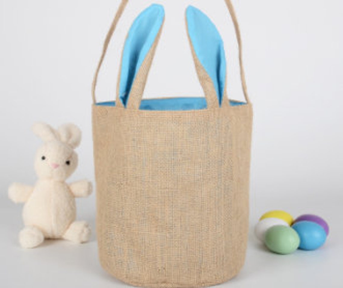 Easter Bunny Basket Blank Basket for Customization Basket Etsy