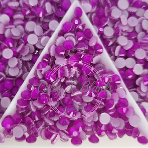 Dark Amethyst Neon Glass Hotfix Rhinestones | Shirt rhinestones | Bling 3MM-SS12 | 4MM-SS16 |5MM-SS20 | Apparel Stones