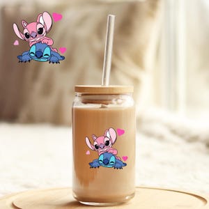 UV DTF Sticker | Ready to Apply Decal | Waterproof Permanent Sticker for Tumblers, Cups, Laptops, and More| Blue Alien UVDTF100351