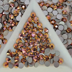 Magic Gold Glass Flatback Rhinestones | Craft rhinestones | Bling 3MM-SS12 | 4MM-SS16 |5MM-SS20 | DIY, Nail Art, Tumbler