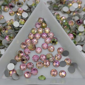 Air Pink Glass Flatback Rhinestones | Craft rhinestones | Bling 3MM-SS12 | 4MM-SS16 |5MM-SS20 | DIY, Nail Art, Tumbler | 1440 per bag