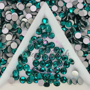 Blue Zircon Glass Flatback Rhinestones | Craft rhinestones | Bling 3MM-SS12 | 4MM-SS16 |5MM-SS20 | DIY, Nail Art, Tumbler