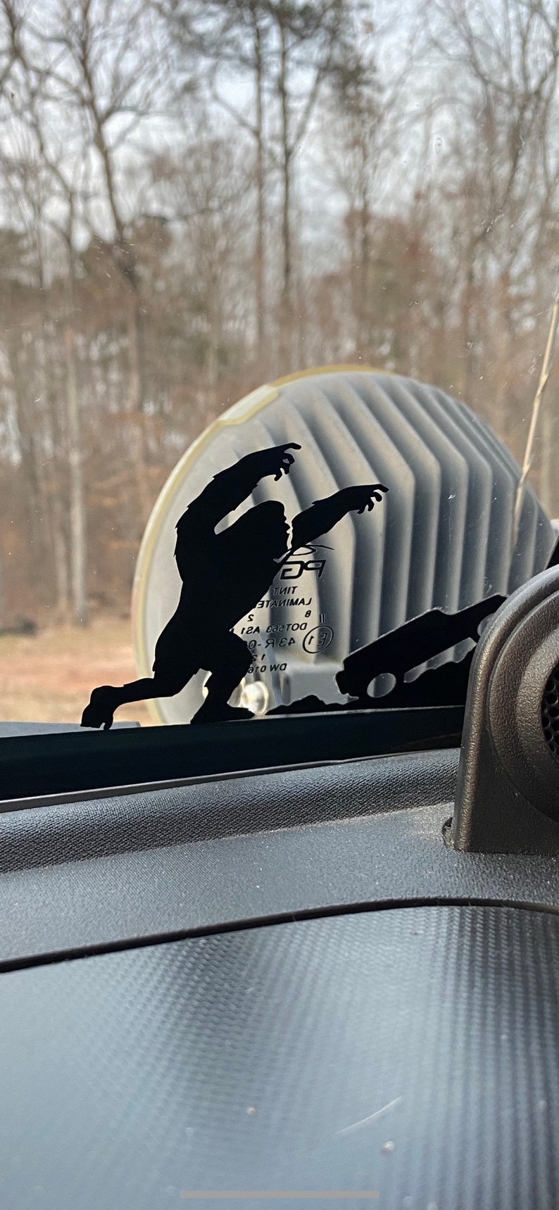 Jeep Windshield Bigfoot Sasquatch Easter Egg Vinyl Decal Etsy