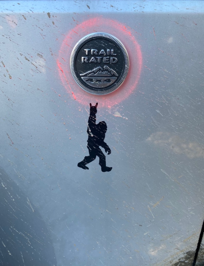 Jeep Windshield Bigfoot Sasquatch Easter Egg Vinyl Decal Etsy