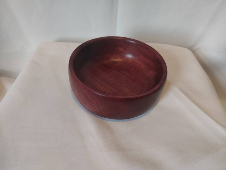 Hand turned purple heart Bowl wood bowl Etsy