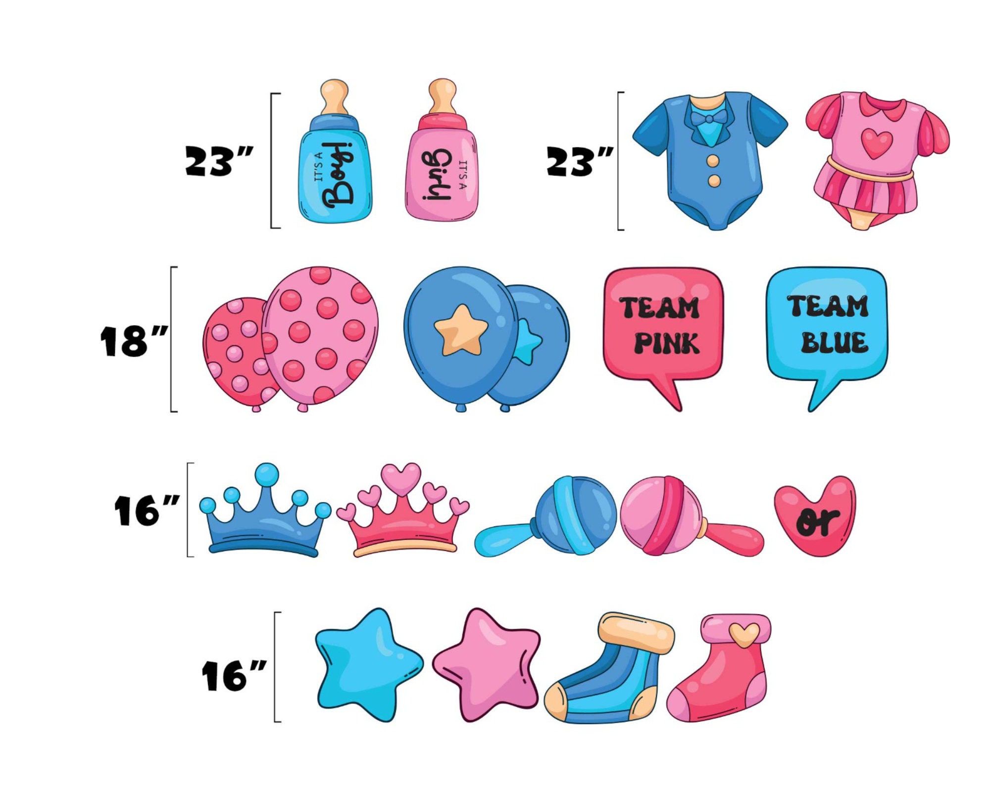 It is a Boy or Girl Yard Sign Baby Shower Yard Cards Outdoor Etsy