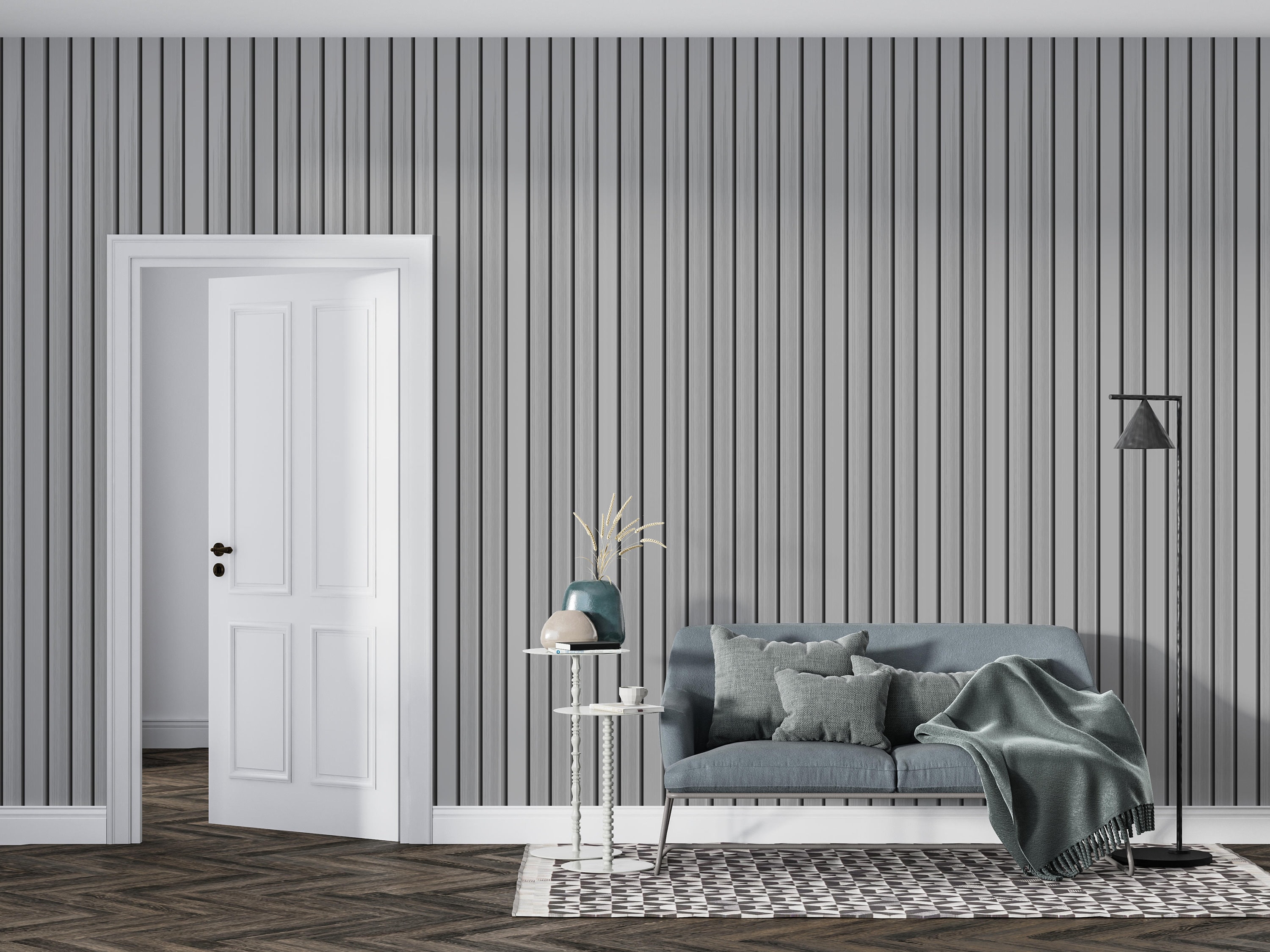 White Wood Panel Wallpaper Removable Wallpaper Peel and - Etsy