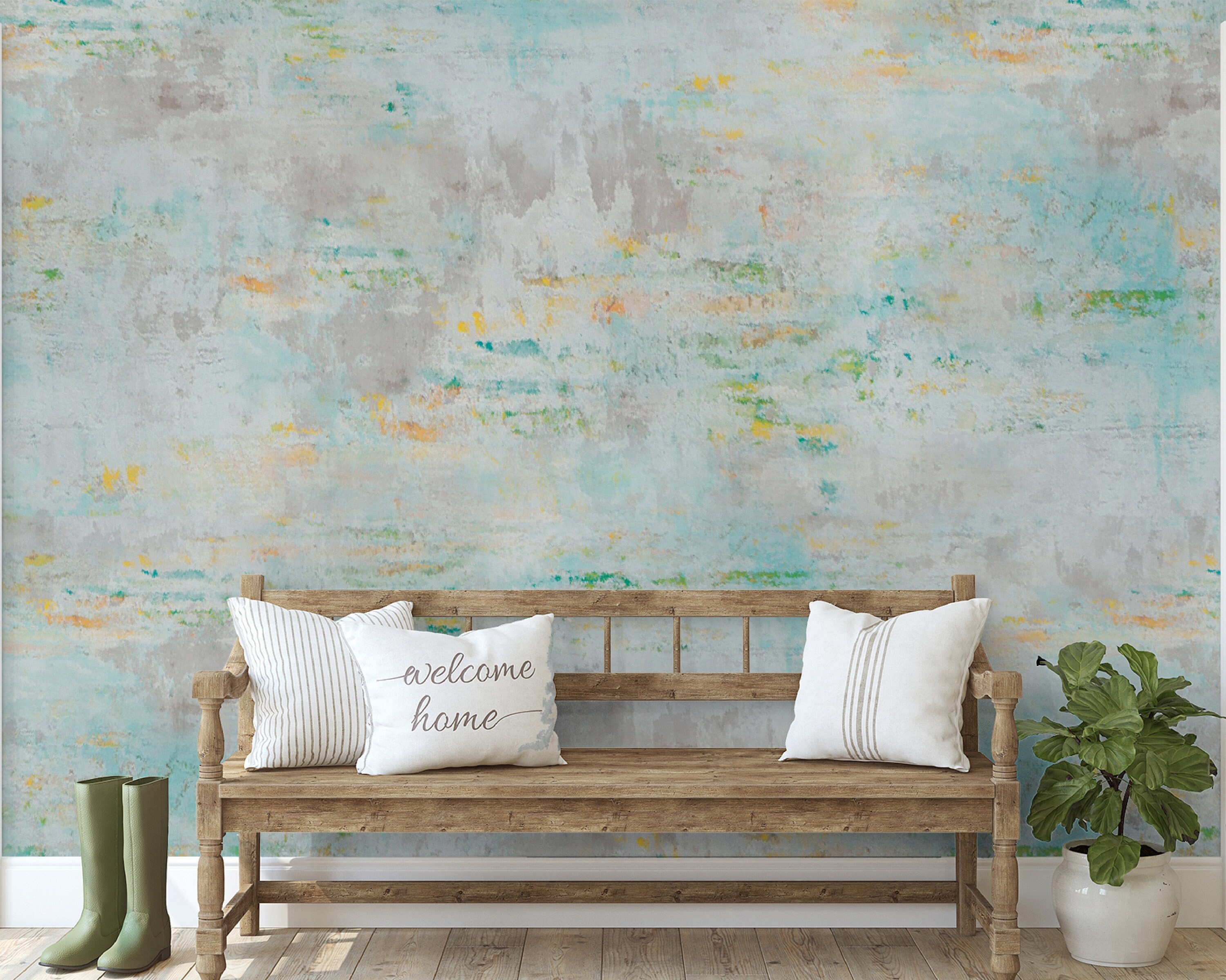 Custom Size Concrete Wallpaper Peel and Stick Concrete Wall Etsy