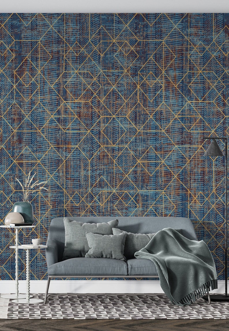 Peel and Stick Textured Wallpaper Abstract Wallpaper Wall Etsy