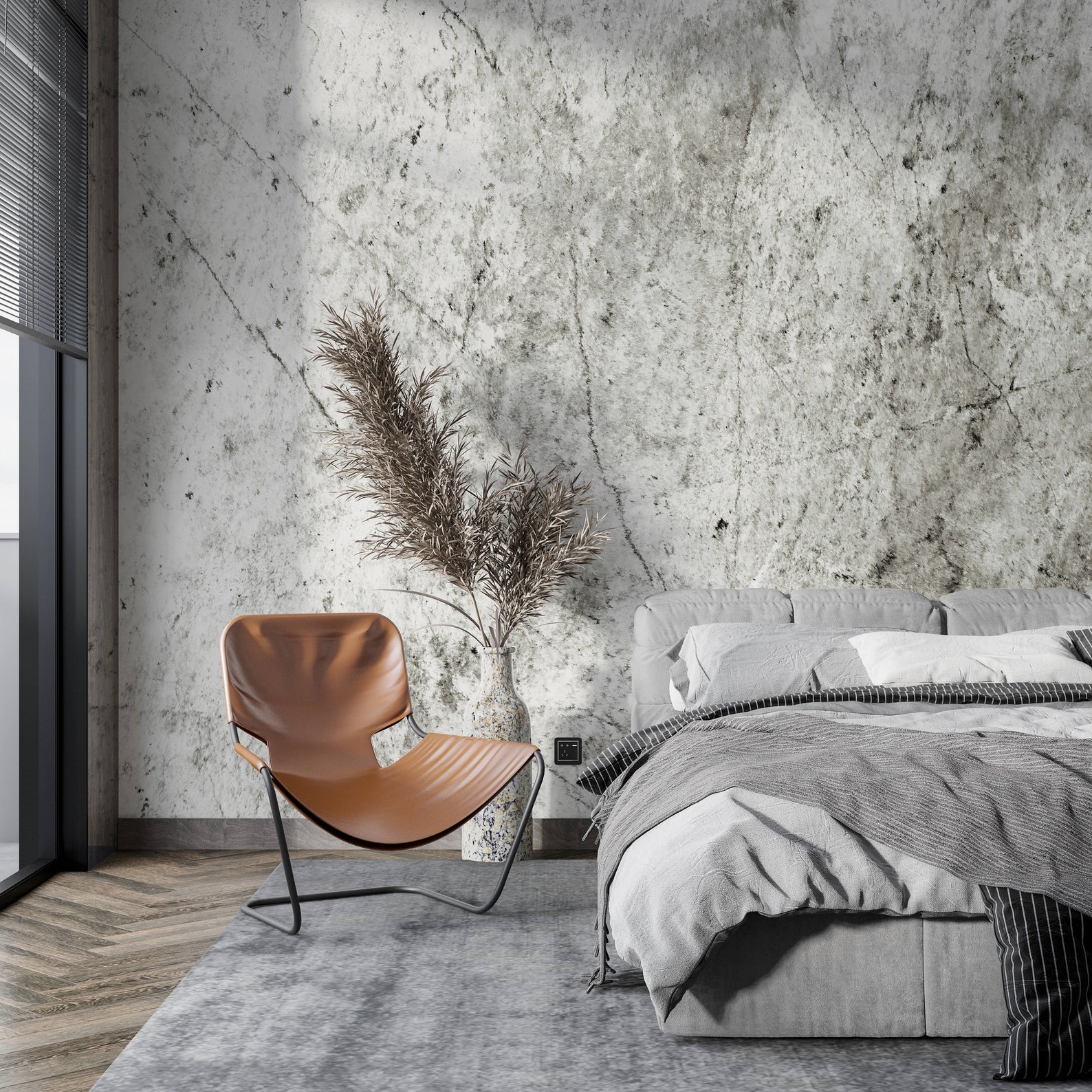 Peel and Stick Wallpaper Concrete Wallpaper Removable Etsy