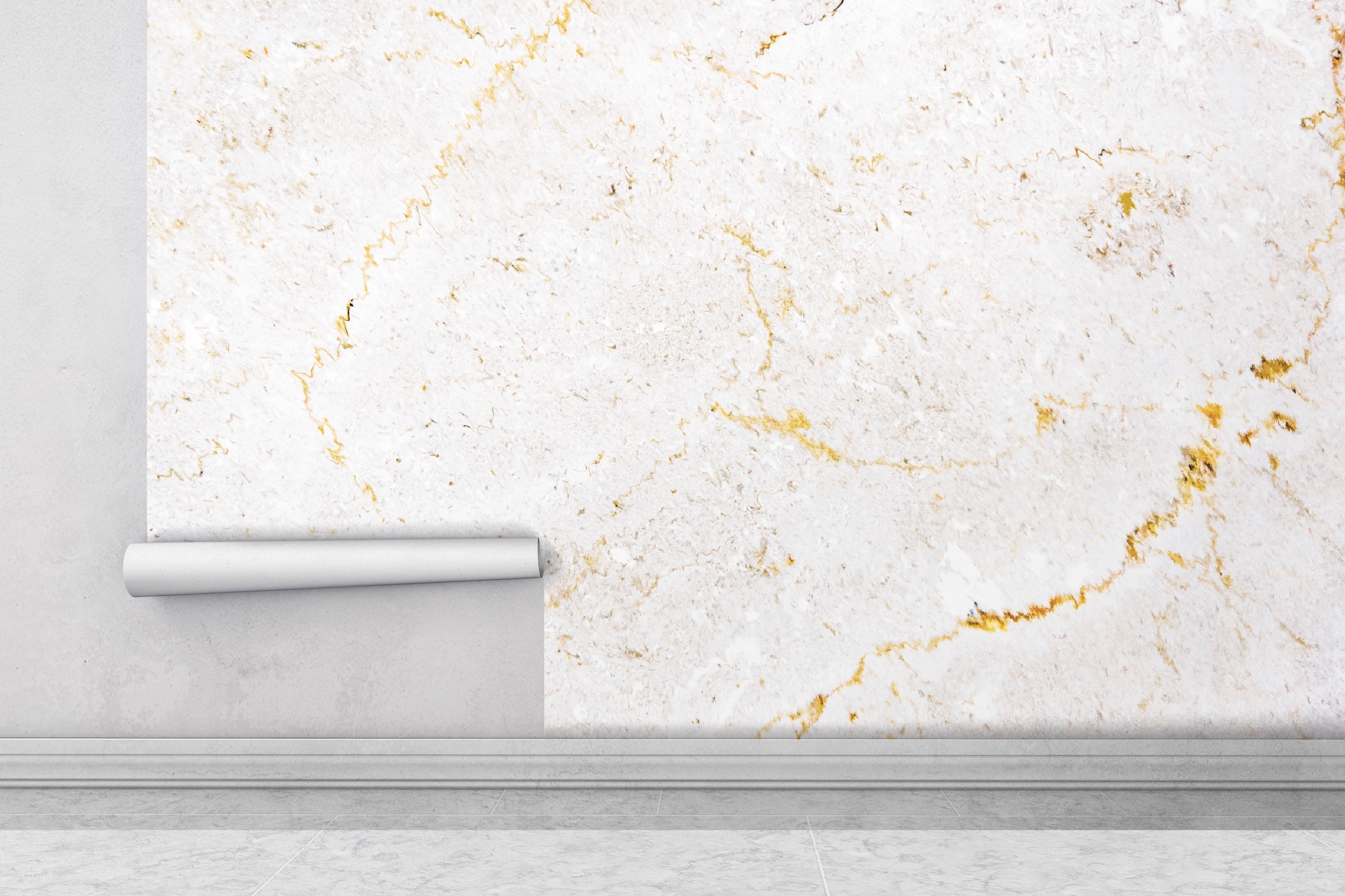 White and Gold Marble Wallpaper Peel and Stick Wallpaper - Etsy