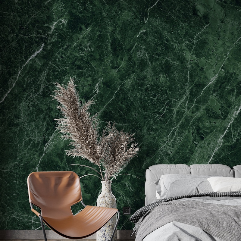 Green Marble Wallpaper - Etsy