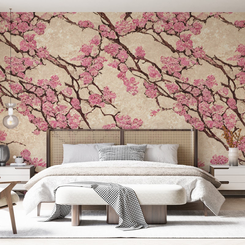 Cherry Blossom Wallpaper - Etsy