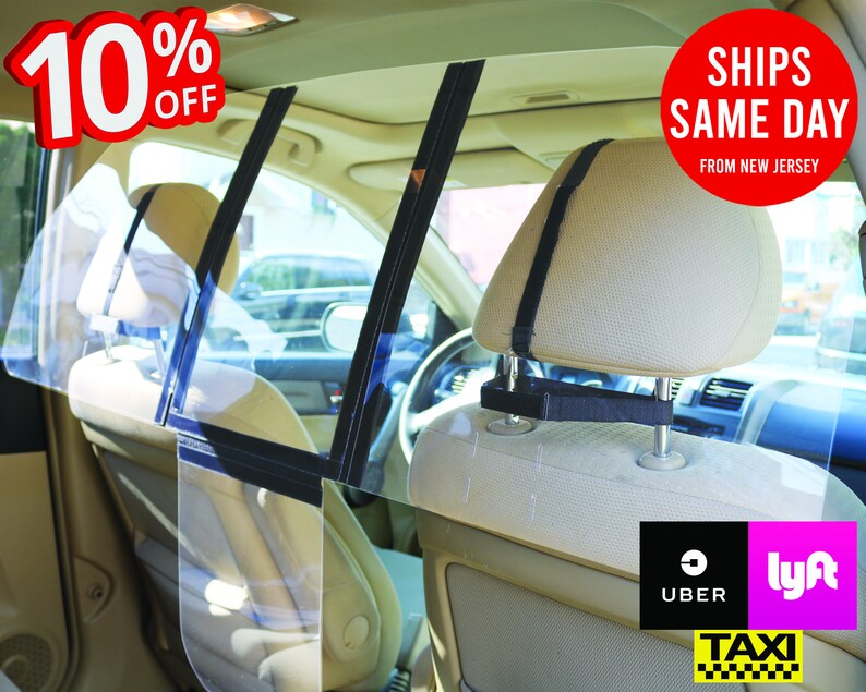 Car Sneeze Guard Vehicle Partition Car Divider For Taxis Etsy