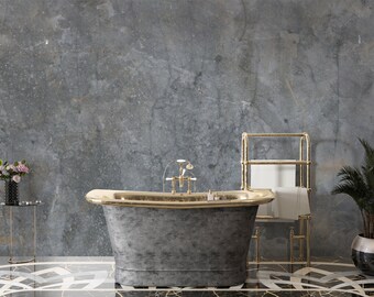 Peel and Stick Concrete Wallpaper, Removable Wallpaper, Wall Mural, Wallpaper Mural, Gray Wallpaper, Textured Wallpaper, Concrete Mural