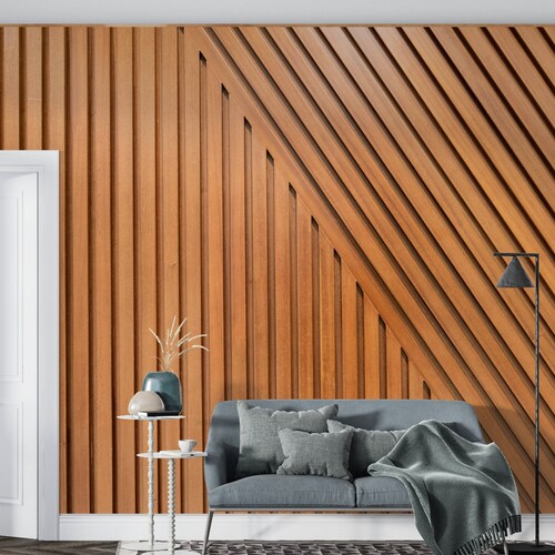 Black Wood Panel Wallpaper Wall Mural Peel and Stick Self Etsy