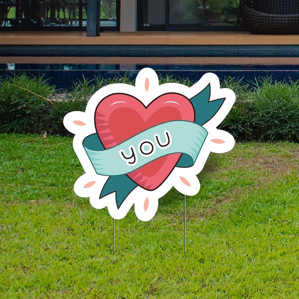 love letter paper design pdf Valentines Day - Love You Yard Sign, Love Letter Yard Lawn Decorations, Cute Hearts Yard Card 18"H
