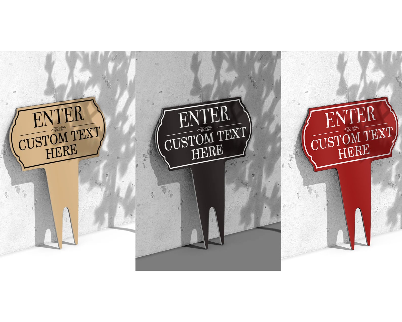 Customizable Aluminum Composite Yard Sign Custom Metal Yard Etsy