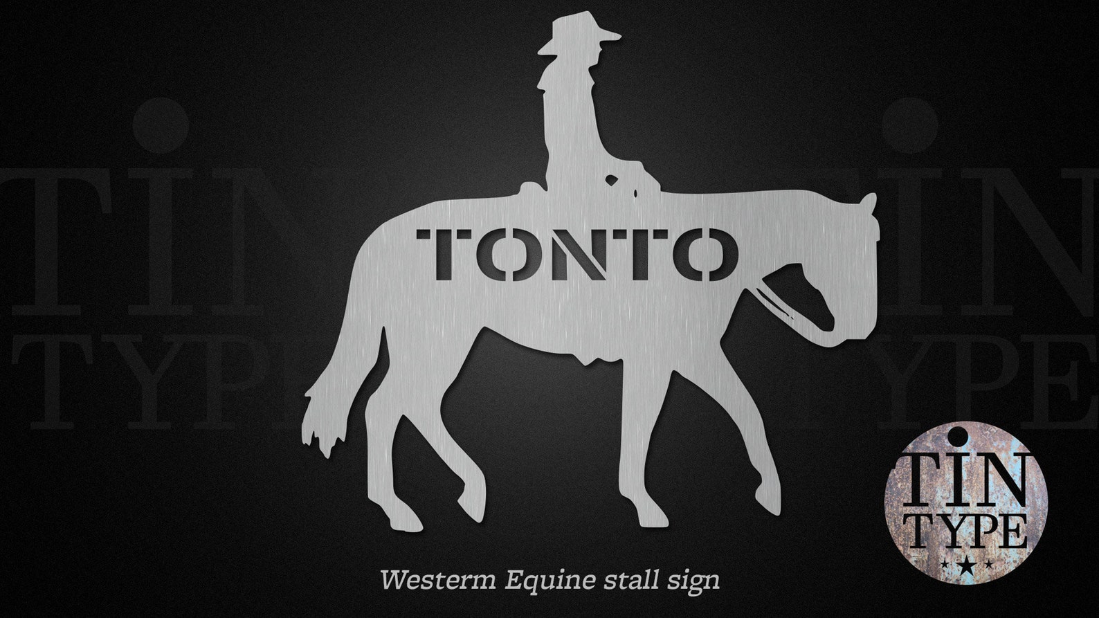 Personalized Western Equine horse stall tag sign name plate Etsy