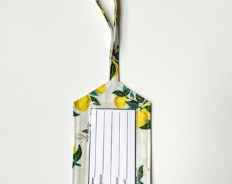 Étiquette à bagage - Fleur d'agrumes pour Rifle Paper Co - Citrons