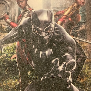 Black Panther Framed Canvas Print Wakanda