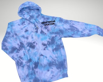 heartbreak weather tie dye hoodie