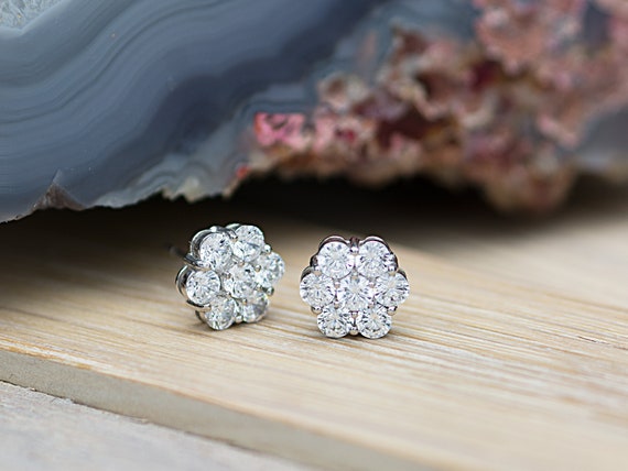 Pauline 7 Stone Diamond Earrings – Carbon Diamonds