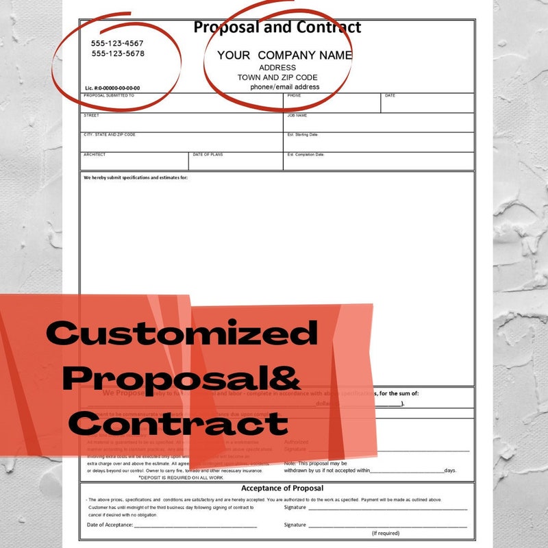 Handyman Agreement Template Etsy