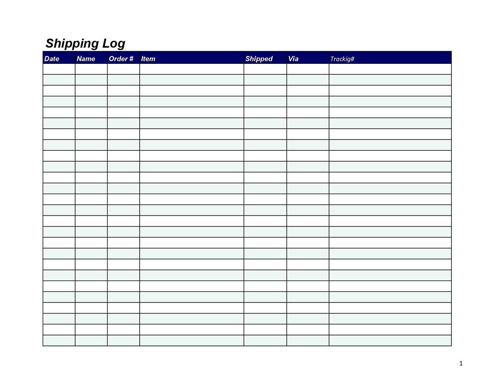 Order Tracker & Shipping Log Template in Excel/ Printable / Etsy