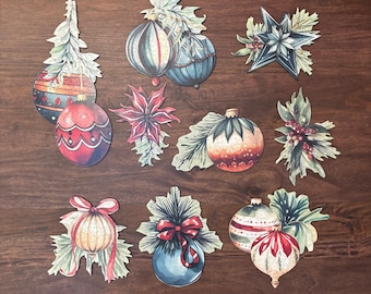 Wooden Christmas Ornament Puzzle Set | Whimsical Laser Cut Ornaments, 9 Puzzles