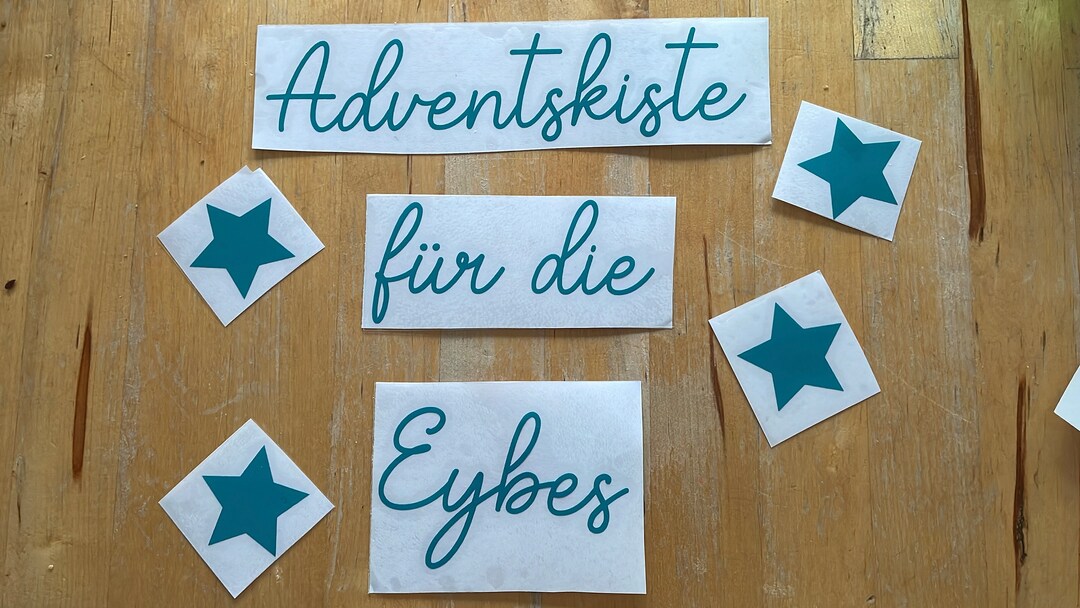 Personalized Labeling as a Sticker for Advent Boxes // Matt or Etsy