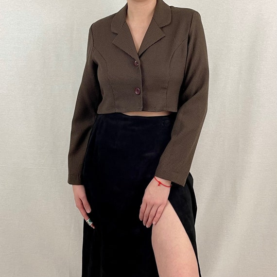 Vintage Cropped Blazer - image 1