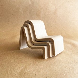 Frank Gehry Nesting Chairs |  3D Print File | STL File | Modern Chair Collection l | Miniature Chair | 3D Chair File