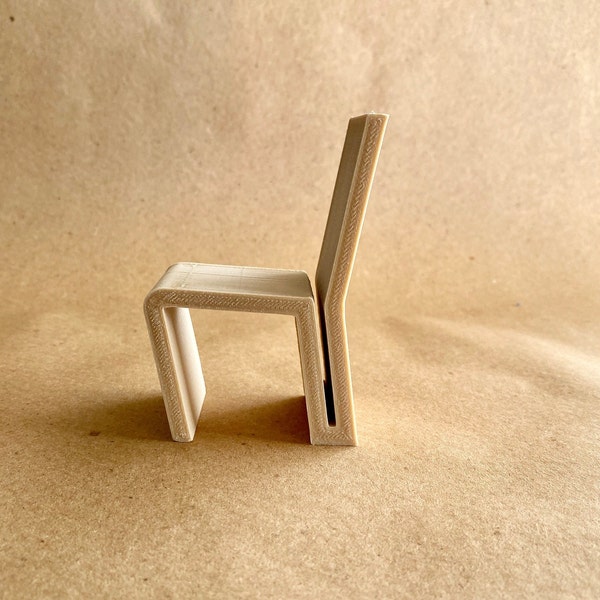 Frank Gehry Side Chair | 3D Print File | STL File | Modern Chair Collection | Miniature Chair | Architectural | 3D Chair File