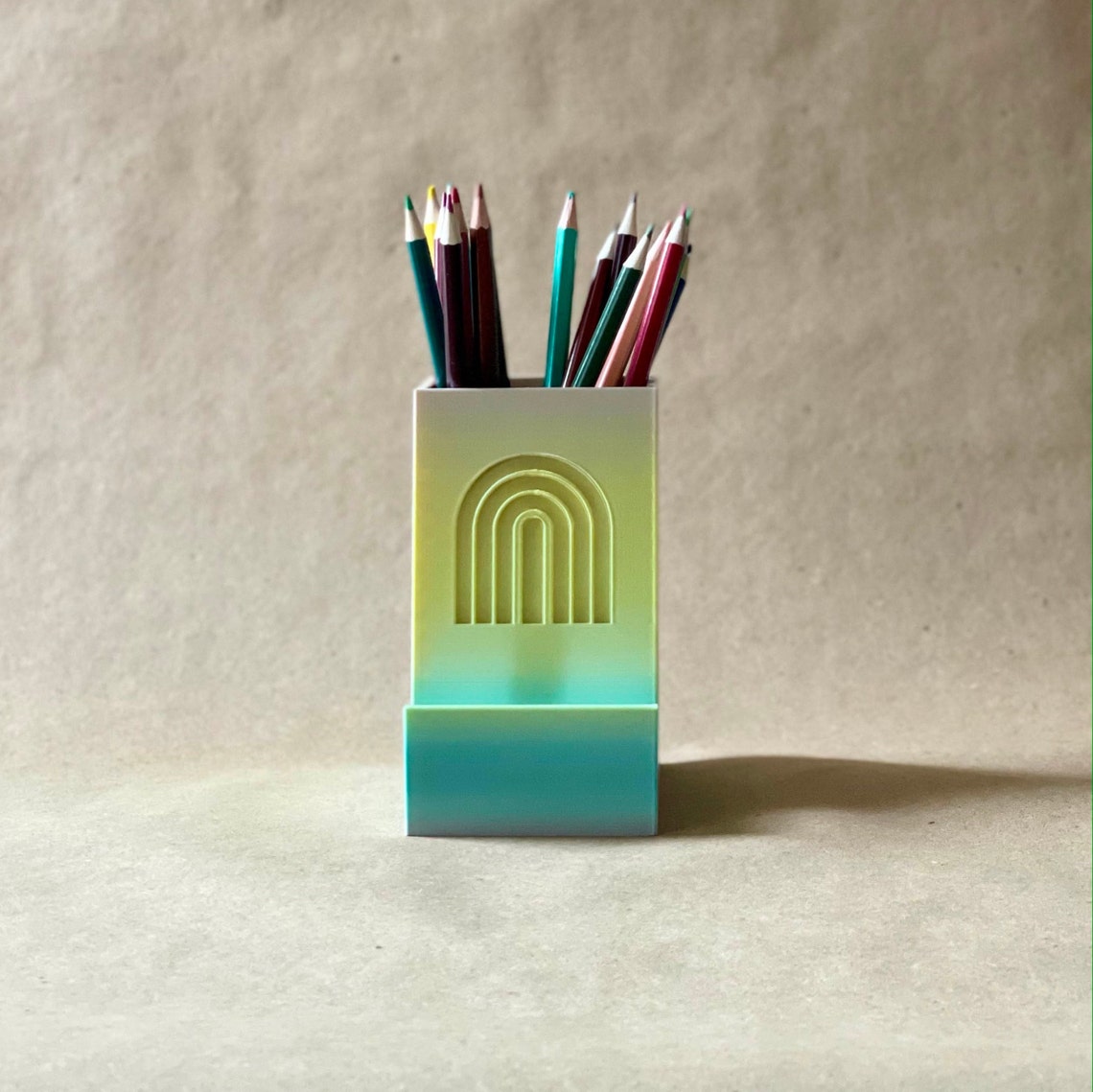 Modern Phone Stand 3d Printed Nordic Rainbow Desk Holder Etsy