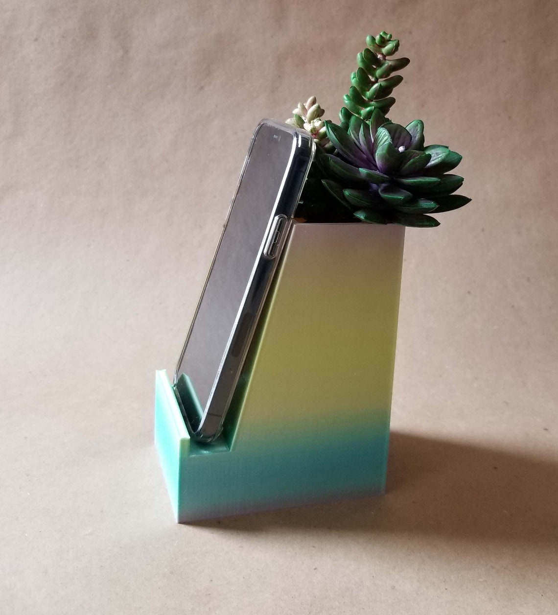 Modern Phone Stand 3d Printed Nordic Rainbow Desk Holder Etsy