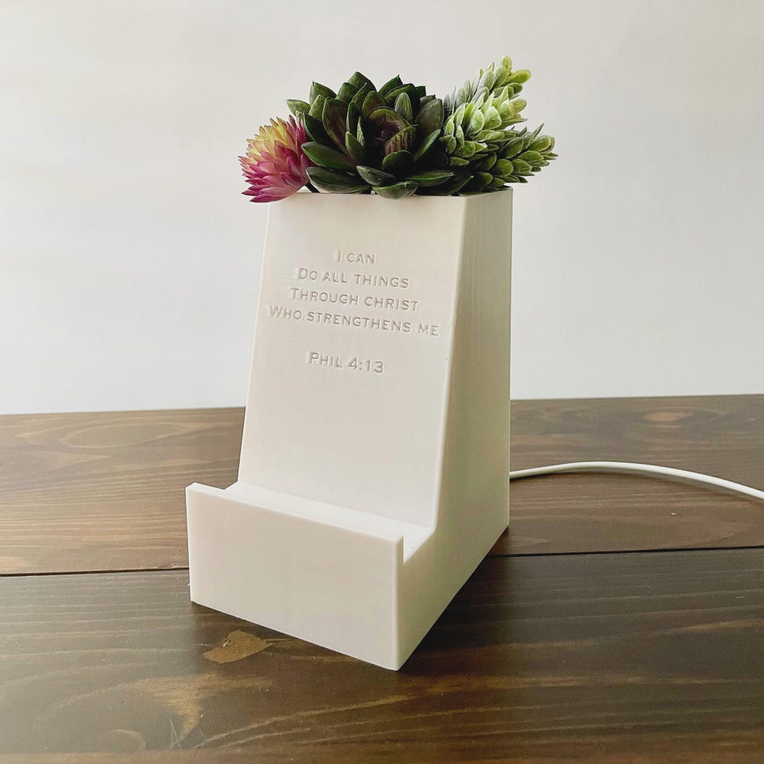 Christian Phone Stand STL File | 3D Printable Phone Holder | Bible ...