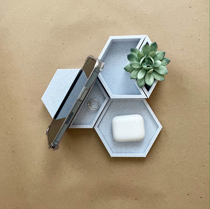 Hex Modern Phone Stand 3d Printed Phone Holder Desk Etsy