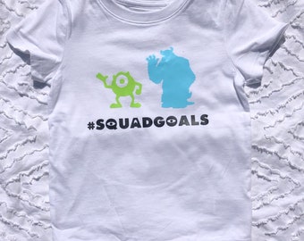 Squad Goals Monsters Inc Toddler Shirt