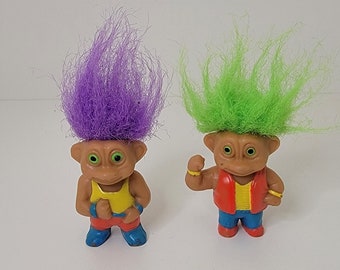 Vintage Troll Doll Vintage 2 mini Lot Jelly